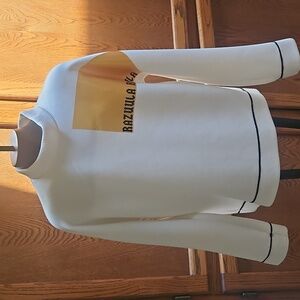 RAZUULA White and Gold Razuula Sweatshirt - S